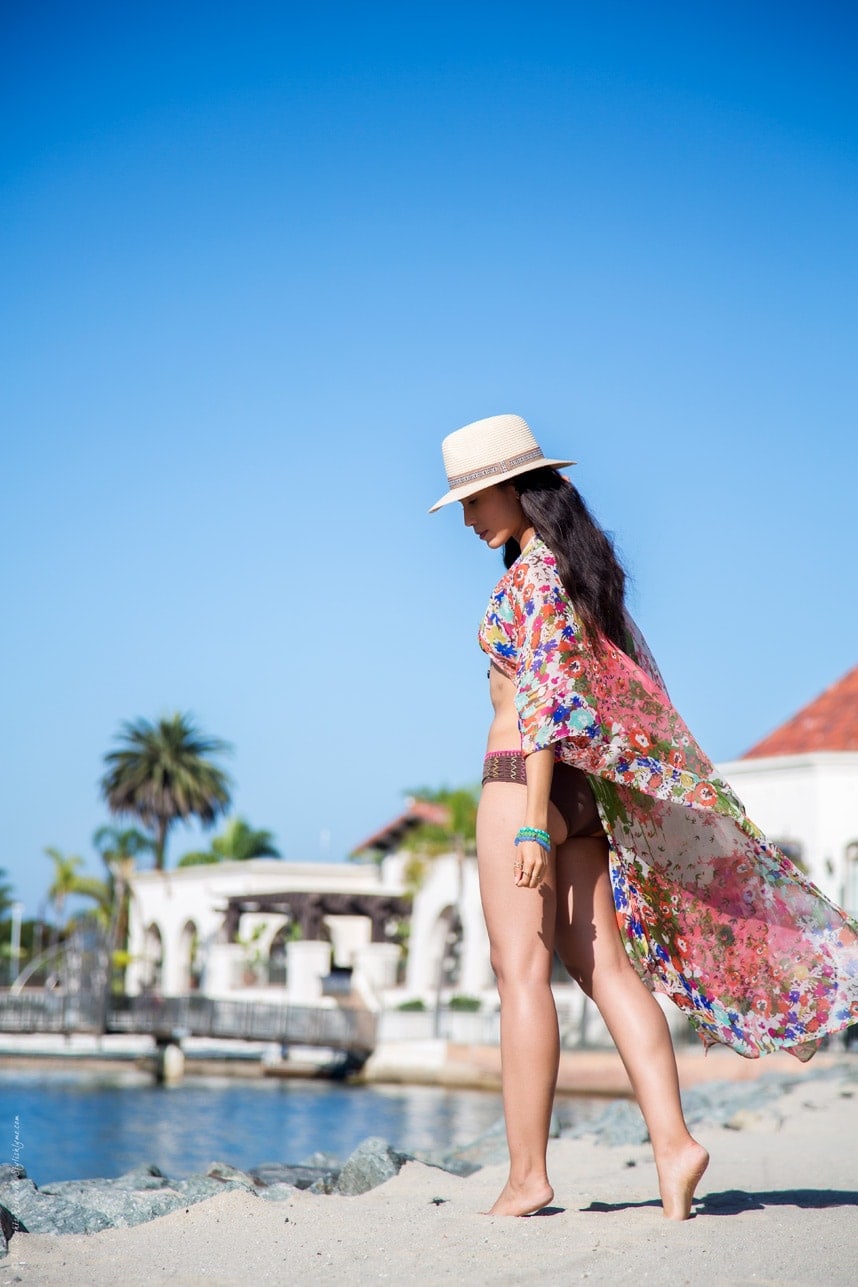 Cute beach coverup California fashion blog- Visit Stylishlyme.com to see how to put together the perfect summer boho beach outfit
