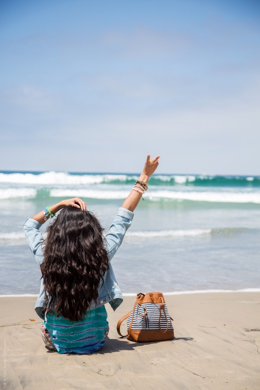 Long Beach Hair - California Fashion Blog-Visit Stlylishlyme for Summer Beach Outfit for SoCal