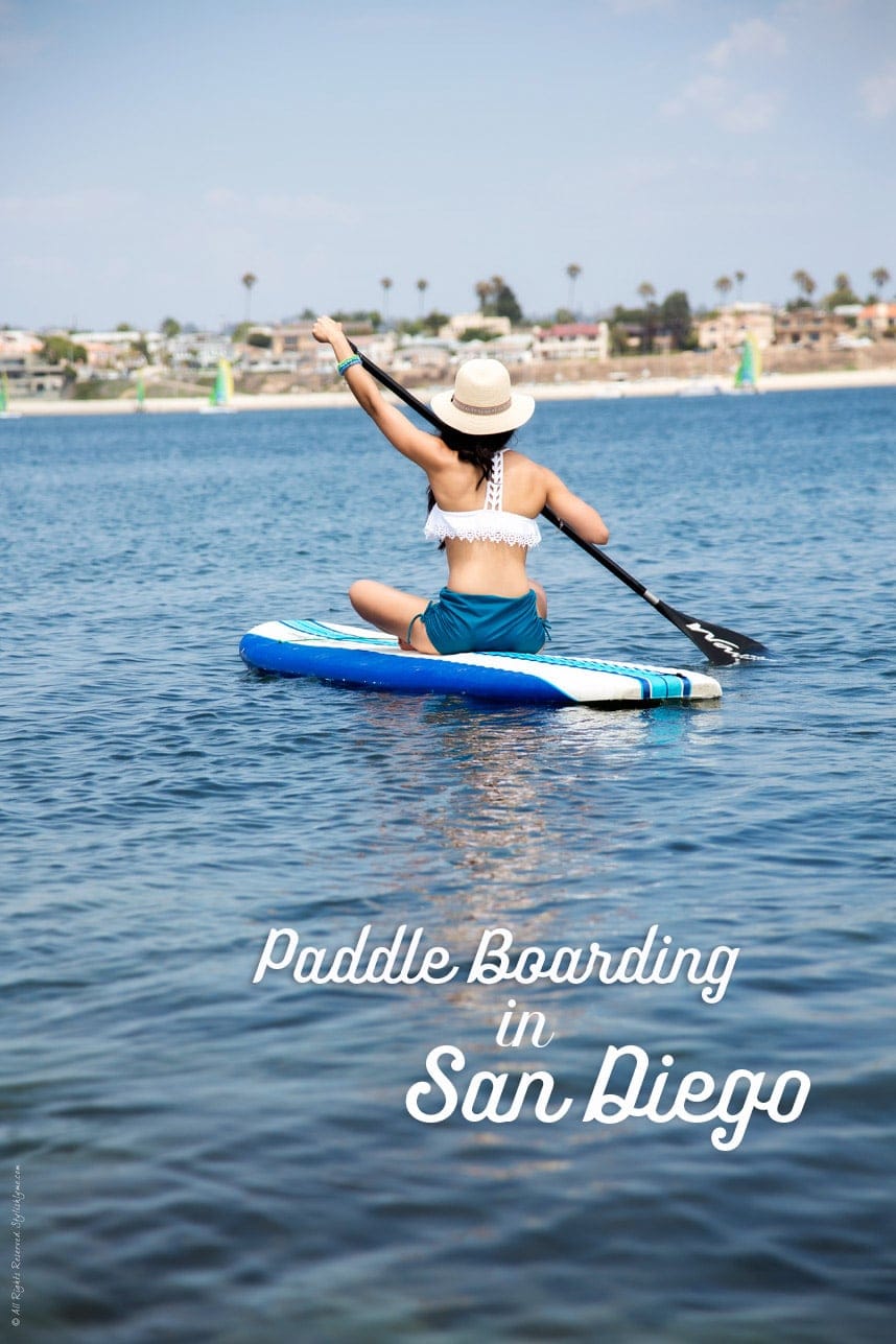 A California Cool Summer - Paddle Boarding in San Diego - Visit Stylishlyme.com to see more photos and see there to paddle board in SoCal