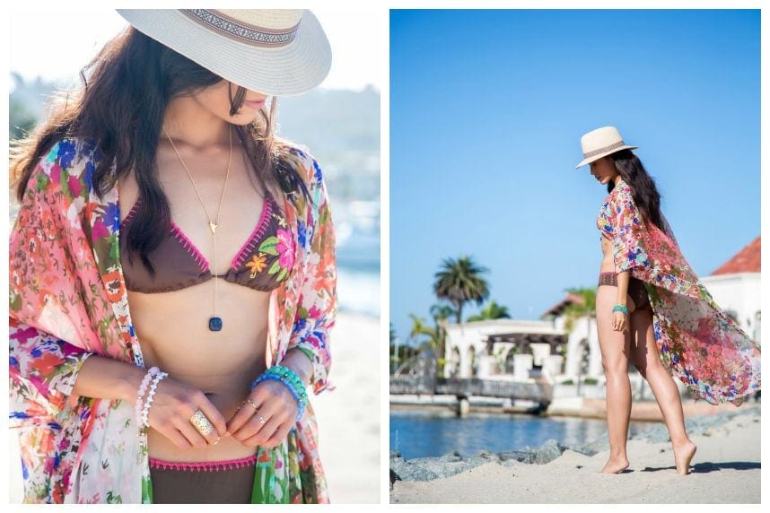 Stylish Beach Outfit California- Visit Stylishlyme.com to see how to put together the perfect summer boho beach outfit