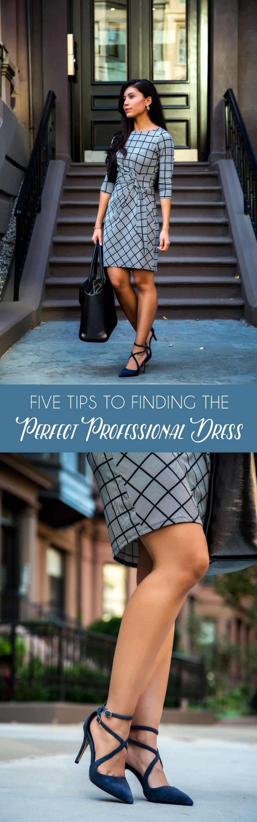 Five tips to finding the perfect professional dress - Visit Stylishlyme.com to read some style tips on how to dress professionally
