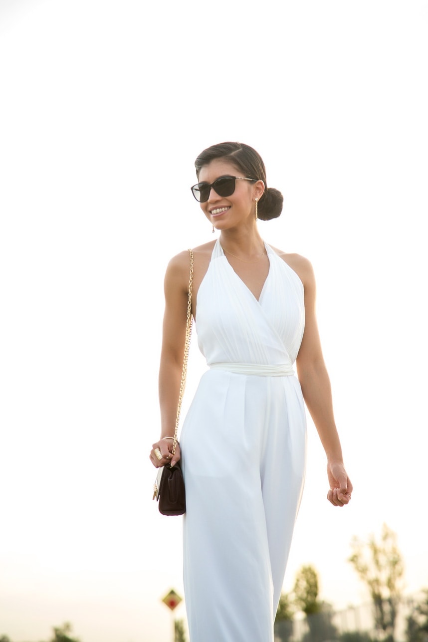 What to wear with a white jumpsuit - Visit Stylishlyme.com to read some style tips