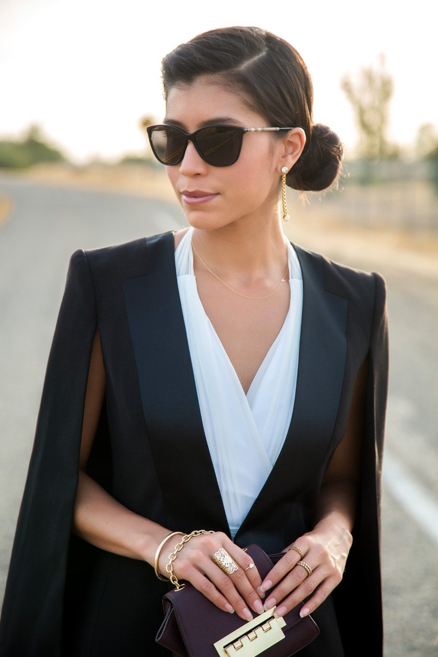 black womens tuxedo blazer - Visit Stylishlyme.com to read some style tips on how to wear a jumpsuit