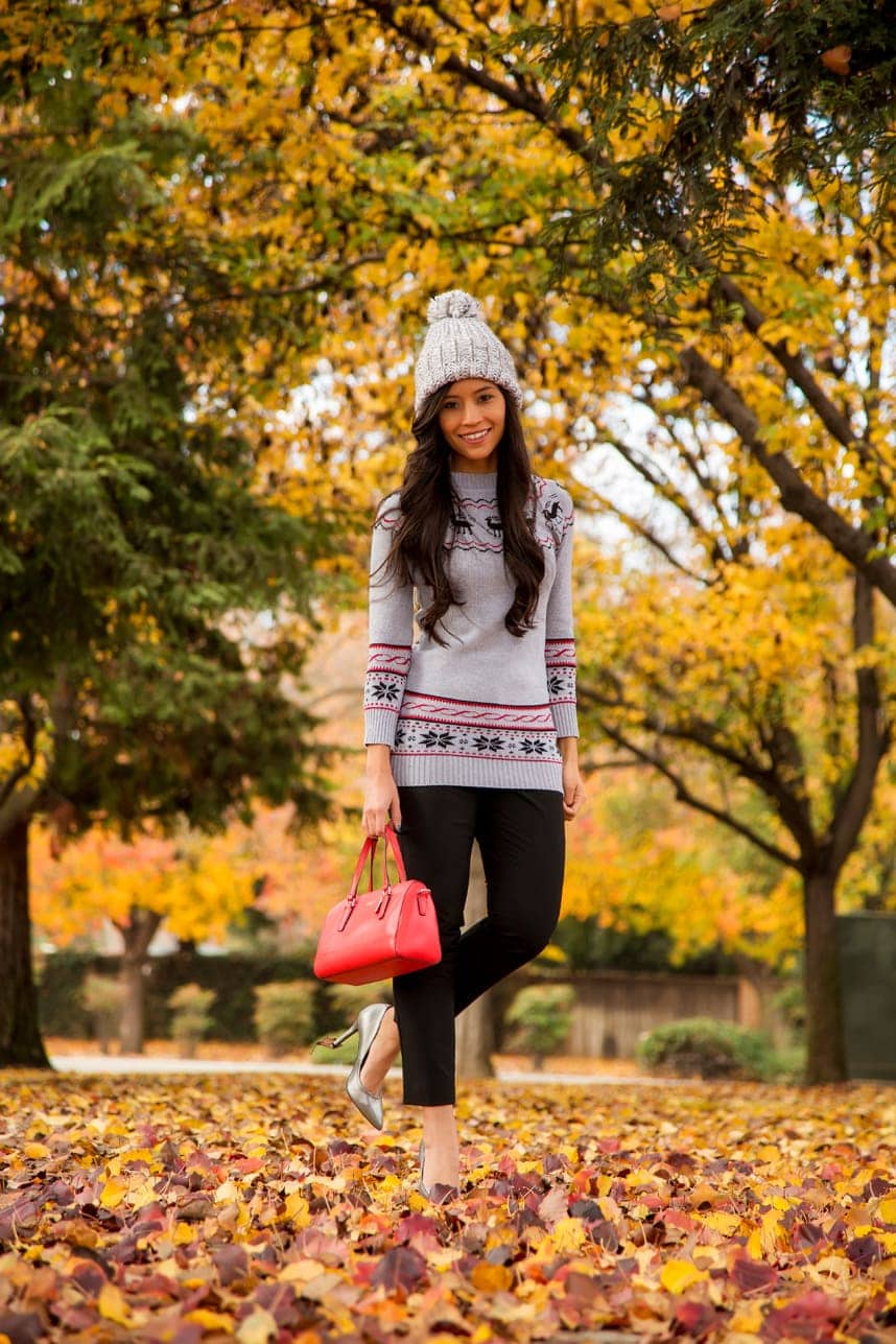 dressing up a fair isle sweater - Visit Stylishlyme.com to get fair isle outfit tips!