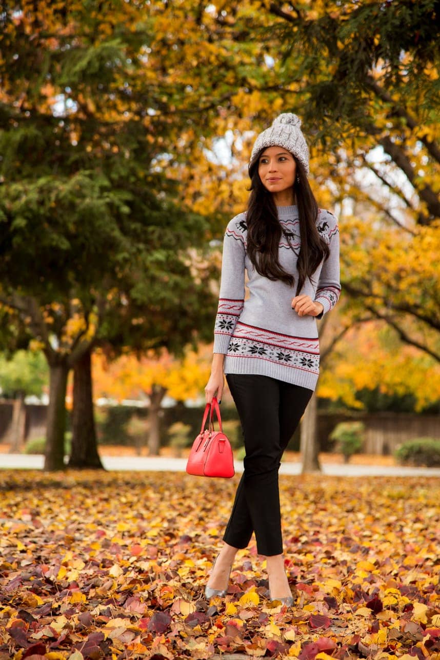 how to wear a fair isle sweater - Visit Stylishlyme.com to get fair isle outfit tips!