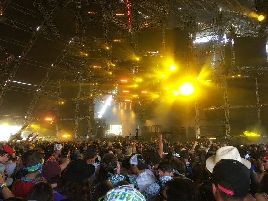 The Sahara tent at Coachella - isit Stylishlyme to read more about what Coachella is all about