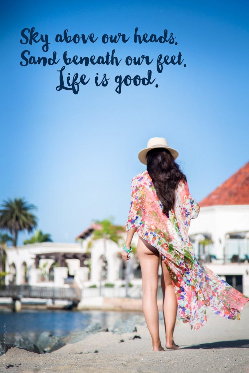 Life is good beach quotes - Visit Stylishlyme.com to read more beach quotes
