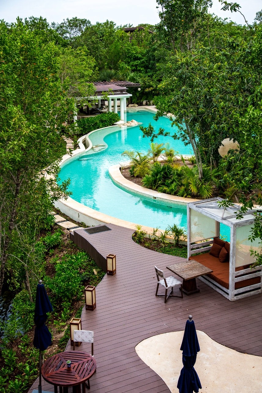 Banyan Tree Resort Pool - Visit stylishlyme.com to view more photos and read about this luxury resort in Mayakoba, Mexico