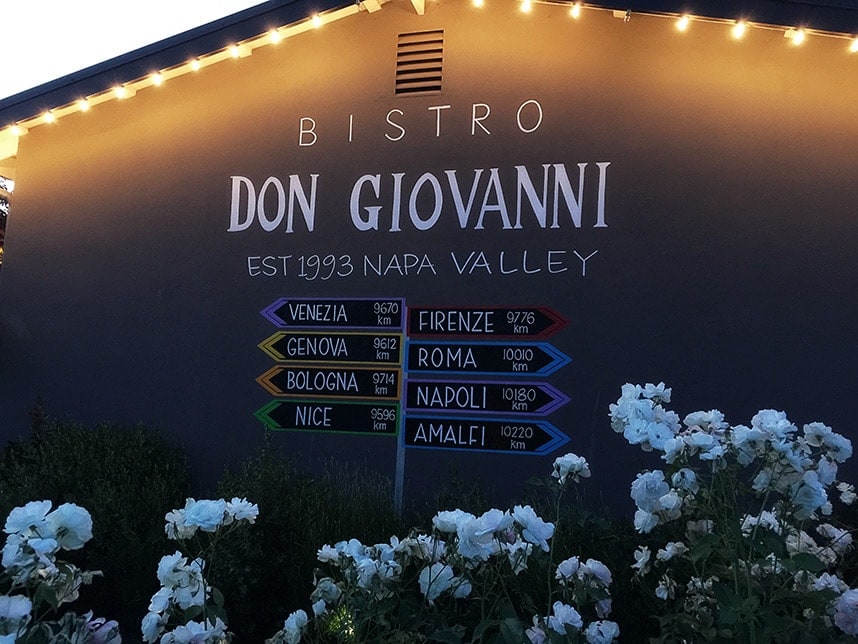 Bistro Don Giovanni - View the 20 best Napa valley Restaurants