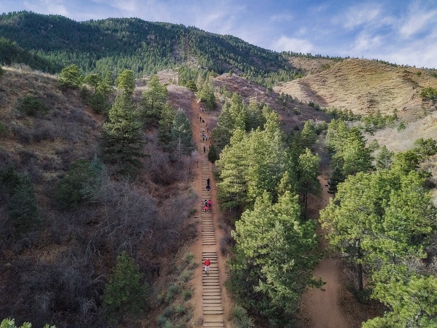Manitou Incline-Visit Stylishlyme.com to view the 10 Best Things to Do in Colorado Springs Travel Guide