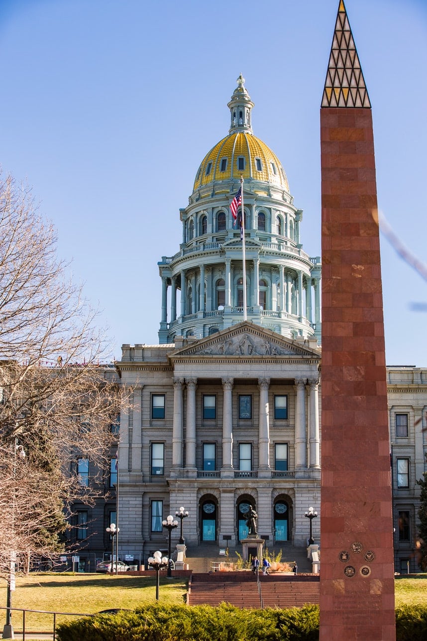 One Mile Above Sea Level - Colorado State Capitol Step -Visit Stylishlyme.com to view the The 12 Best Things to Do in Denver Travel Guide