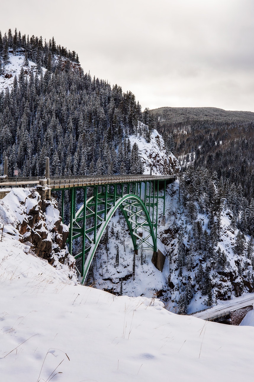 Snow Bridge in Vail Colorado - Snowmobiling
