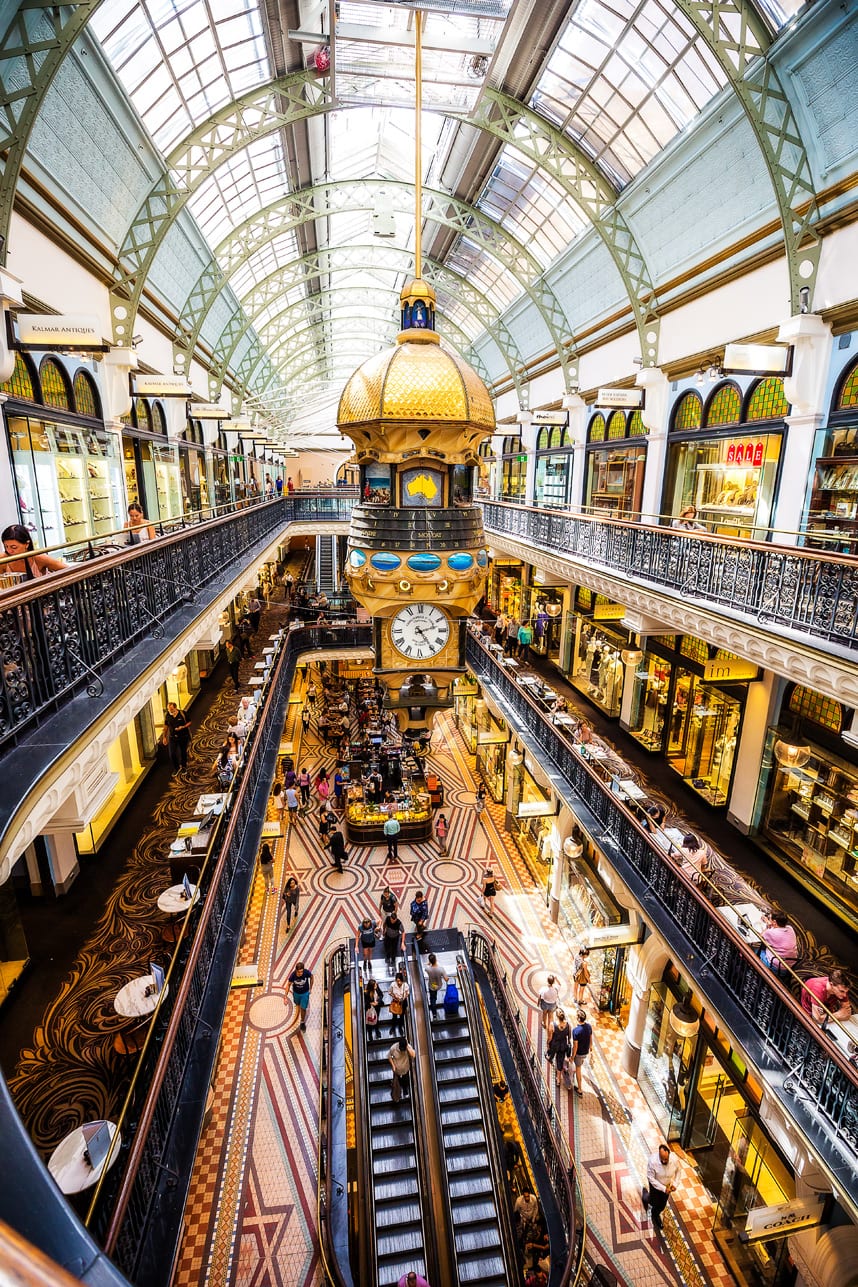 Shopping at the Queen Victoria Building