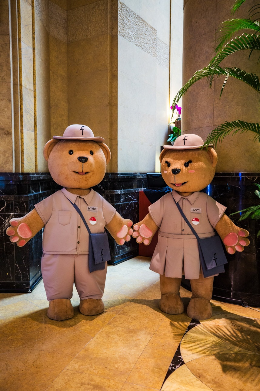 The Fullerton Hotel Bear Mascot - The Best Luxury Hotel in Singapore - The Fullerton Bay